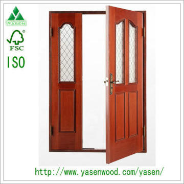 Fabricante profesional de puerta de madera francesa